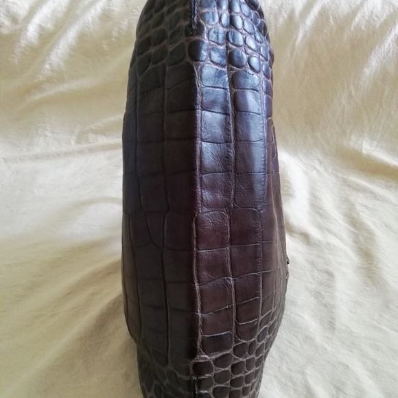 Giorgio Armani croc embrosed leather handbag - Picture 7 of 8